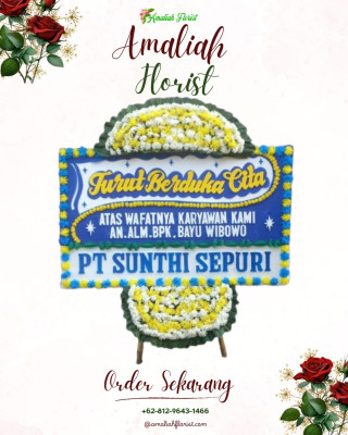 Papan Bunga Duka di Larik Kemahan